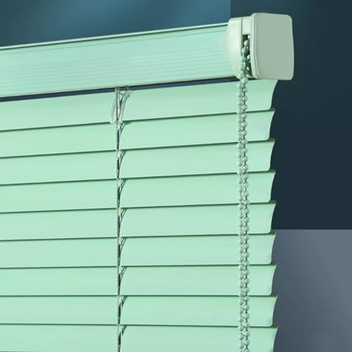 NIANXINN Jalousie Aluminium Grün,25mm Metall Lamellen Tür Fenster Rollo Jalousette Aluminium Fensterjalousie,wasserdichte,Lichtanpassung,Anpassbar Größe Farben,Breite x Höhe (100cm x 180cm)