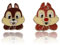 FEELMEM Chip & Dale Broche en forme d'écureuil de dessin animé Chip and Dale Cadeau pour meilleurs amis, middle, Métal