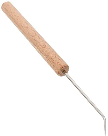 SEWACC Solide Holz Häkelnadel Nadelhaken Zum Stricken Mit Spitzem Griff Langlebiges Strickzubehör Für Schals Mützen Handschuhe Glatte Oberfläche Rutschfester Haltegriff