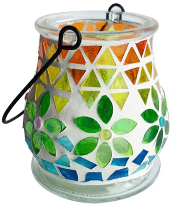 CBPNEISEK Mosaik-Set for Erwachsene, kleine DIY-Mosaikfliesen, Laternen-Set, Mosaik-Bastelset, lustige Kunstherstellung, Lampe, Heimdekoration, Geschenke /1408