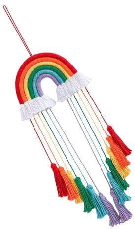 ULDIGI Regenbogen Gewebt Quaste Anhänger Wand Hängen Schmücken Hause Hintergrund Decor Zuhause Einkaufszentrum Bar Hochzeit Geschäft Restaurant Decke Fenster Tür Frische