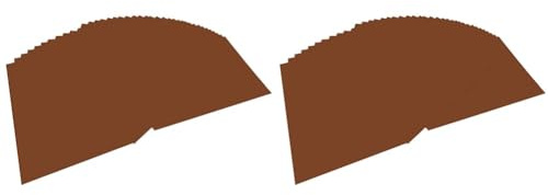 folia 6485 - Tonpapier schokobraun, DIN A4, 130 g/qm, 100 Blatt - zum Basteln und kreativen Gestalten von Karten, Fensterbildern und für Scrapbooking (Packung mit 2)