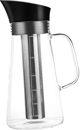 SECFOU 1pezzi Caffettiera Resistente Al Calore Teiera in Per Caffè Macchina Per Caffè Di Grande Capacità Pratica Per Uso in Casa o Ufficio