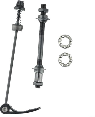 Bike Quick Release Axle, Bicycle Wheel Hub Front and Rear Skewers Clip Bolt Lever, Bike Quick Releases Set for Road Mountain Bicycle (Rear)