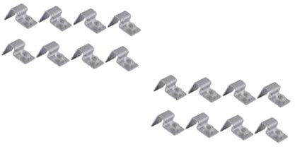 Uonlytech 2 Set Supporto Per Acquario Pentola Decorazione Del Serbatoio Del Pesce Detergente Per Magneti Per Acquari Kit Acquario Decorazioni Di Pesce Per Serbatoio Piscina Silver 8 Pezzi*2