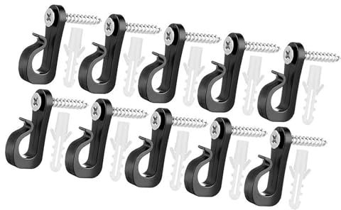RGYBAO Crochet de gouttière multifonction réutilisable en S pour accrocher facilement les lumières et décorations de Noël