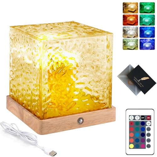TAVADA Lampe LED de Décoration Chambre Colorée Projecteur Ciel Étoilé Ambiance Lumière Galaxy Sunset, Veilleuse 16 Couleurs, Rechargeable, Télécommande pour Chambre, Salon, Noël Cadeau Anniversaire