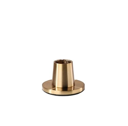 YGLEEULI Moderner Kerzenhalter aus Metall, golden/schwarz, for Hochzeit, Party, Festival, Kandelaber, Heimdekoration für Hochzeit, Geburtstagsfeiern(Golden S)