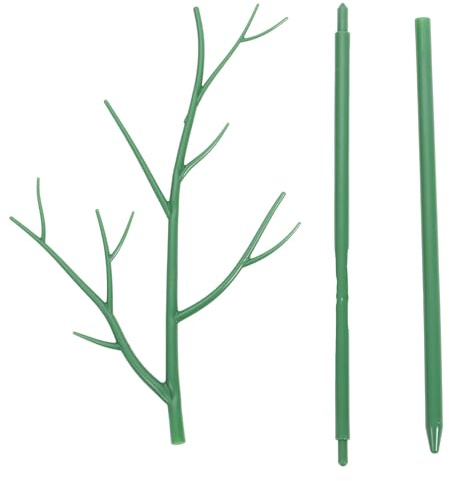 Yardenfun Tuteur pour Plantes Grimpantes Anneaux de Support, Treillis Stable 100 Cm pour Balcon Jardin, Support en Plastique PP Résistant, Accessoire pour Pots et Fleurs en Extérieur