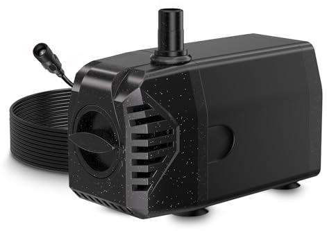 Biling Pompe à Eau 25 W 1200 l/h pour Pompe Solaire de Bassin de 25 à 35 W avec Filtre et Protection contre la Marche à Sec, Fontaine Solaire pour Extérieur