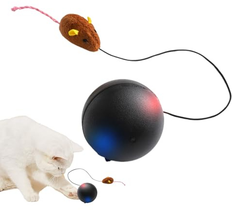 Interaktiv Kattboll - Interaktiv Tuggleksak Med Rullspel | Rörlig Kattboll,För Husdjur Kattungar Och Valpar Användbar I Inomhus Och Utomhus För Födelsedagar Dagligt Bruk På