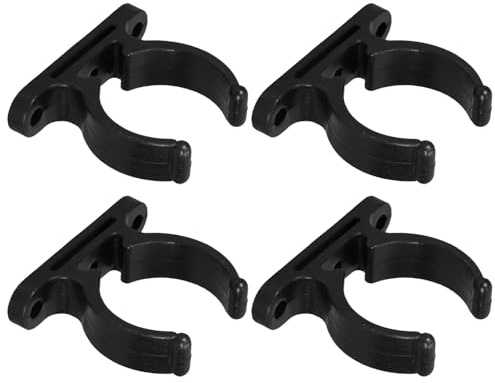 Cabilock 4 Stück Rohrschellen aus UV Beständigem Nylon für 38–42mm Rohre Bootshaken und Paddelhalter für Kajak Kanu und Yacht Stabile Befestigungsklammern für Bootszubehör