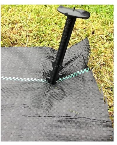 WENYAZIGUO Membrana antihierbas, Tamaños múltiples del Negro 90gsm de la Tela del Control de Malas Hierbas del Polipropileno estabilizado Landscape(1.2mx120m/4ftx394ft)