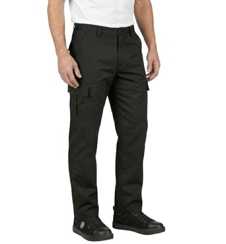 Lee Cooper Pantaloni Lavoro Uomo Cargo 245 GSM – Workwear Resistenti Multi Tasche Facile Cura, Pantaloni Sicurezza Regular Fit con Bottone e Zip