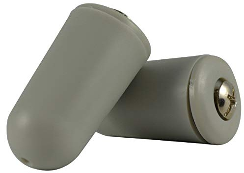 Rolladenstopper Rollladen-stopper Anschlagstopper Rolladen-Anschlagstopper Rund geschlossen (Wespenschutz) Grau 3 Paar (6 Stück)