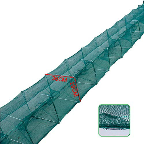 NACHEN fischernetz Köder fischreuse angelzubehör Faltbare Loach Shrimp (Blue, 12.5m)