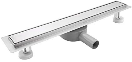 SaniteModar Canalina Scarico Doccia 60cm, Canaletta Doccia con 360° Sifone e Filtro, Pannelli 2 in 1