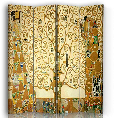 Legendarte - Paravento - Separè per Interni L'Albero Della Vita - Gustav Klimt cm. 145x170 (4 x)