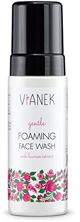 VIANEK beruhigender Gesichtsreinigungsschaum. Reinigungsschaum gesicht für alle Hauttypen, besonders für empfindliche Haut. Vegan Naturkosmetik für frauen und männer Größe 150ml.