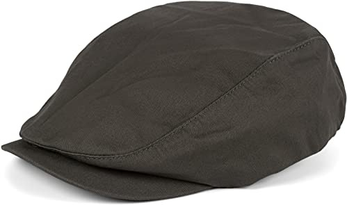 styleBREAKER Unisex Cabrio Cap Schiebermütze Baumwolle 54-58cm | Flatcap. Newsboy Schnitt. Klettverschluss verstellbar. Schweißband. Druckknopf am Schirm. Casquette Design. einfarbig.