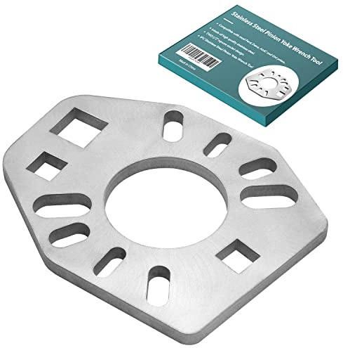 Stainless Steel Pinion Yoke Wrench Tool,Suitable for Various Styles of Yokes,Axles,Flanges;Fits for Most Sockets Extra 1/2 Hole;Strength Puller Suitable for loosening nuts flanges