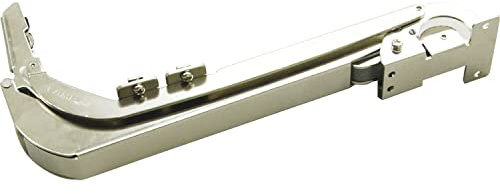 LAMP 250-016-963 Schwenktürscharnier LIN-X 600A, Schwenkscharnier ohne Dämpfer mit seitlichem Schwenkmechanismus, Stahl vernickelt, Silber
