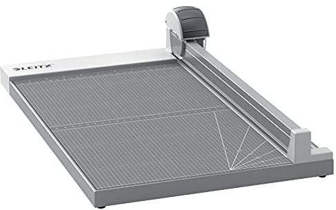 Leitz Precision Taglierina da Ufficio per Taglio Dritto, Ondulato e Rotante Perforante, Guida di Allineamento, taglia fino a 15 fogli di carta da 80 g/mq in formato A3, lunghezza di taglio 457 mm