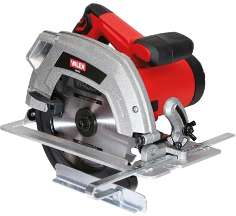 Valex SC192 Sega Circolare 1400W, Lama 190 mm 24 Denti, Taglio 68 mm a 90°, Piastra in Alluminio, Guida Laterale e Aspirazione Polveri
