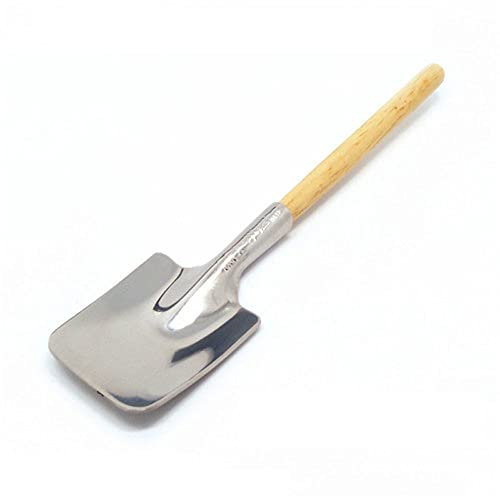 TOMYEUS Cuchara Pala Plana Cuchara Cuchara de café Helado ingeniería Pala Retro Lindo Cuadrado Cabeza Cuchara Cocina Gadget Vajilla (Quantity : 6)