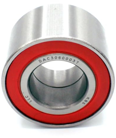 Parts and Parts lutande kullager DAC 30600037 2RS 30 x 60 x 37 mm, DIN 628, tvåradig, friktionsfri, förseglat lager för radiella och axiella belastningar, perfekt för industri- och bilapplikationer