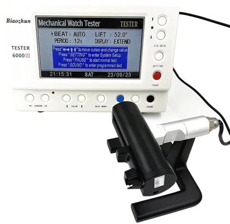 COYEUX Tester per Orologi Multifunzionale, Timegrapher per Orologi, Strumento di calibrazione dell'orologio con Schermo LCD, per orologiaio