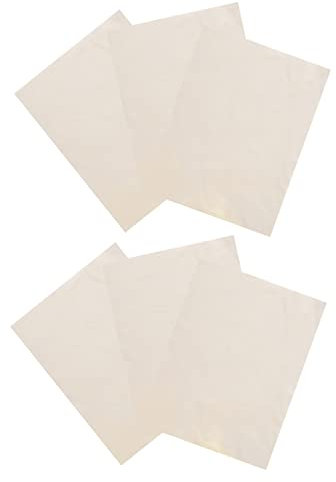 TEHAUX 6 Sheets Pre-Cut Chamois Cloth Pottery Tools for Clay Smoothing and Trimming, 15x20cm, Suitable for Ceramic Craft Pottery Artists and DIY Clay Modeling