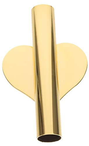 PAMINGONO Wandvase Herz Design Metallrohr Blumenhalter Ohne Bohren Eisen Wandblumenvase Wanddeko Geschenk