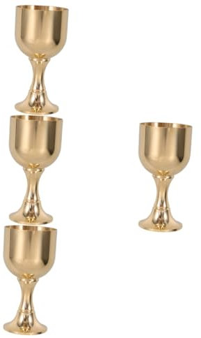 PRETYZOOM 4pcs Multi-Function Liquor Cup Decorative Wine Cup Goblet Elegant Dinner Wine Goblet