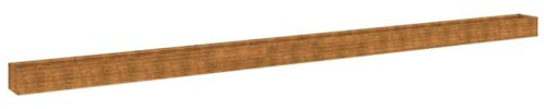 Aiuola rialzata, 960 x 50 x 36 cm, in acciaio corten, 151982
