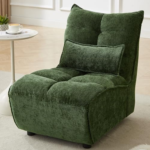 JIEXI Bodensofa Mit Rückenlehne, Bodenstuhl Sessel, Bodensessel, Lesesessel, Kleines Sofa, Wohnzimmer-Lesesofa