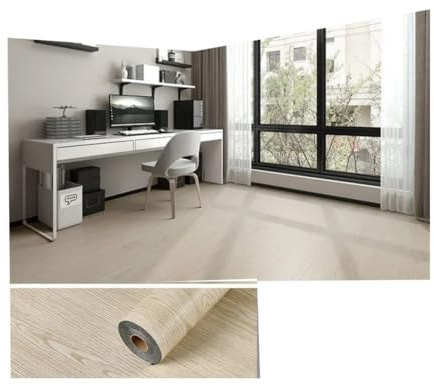 Linoleum Boden,Klebevinyl Selbstklebend 3D-Tapete Mit Retro-Holzmaserung, Abziehbare Und Aufklebbare Bodenfliesen, Wasserdichte, Entfernbarer Aufkleber, 1 Rolle 118'' X 15,7''(Maple Wood)