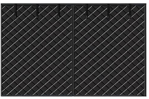 Magnetiskt Garageportsskyddskit - Garageportsnät för Vintern - Värmeisolerande Mörkläggningsgardin, Kraftig Vattentät Vindtät, Självhäftande För 1-2 Bilar(Black,W549xH229CM)