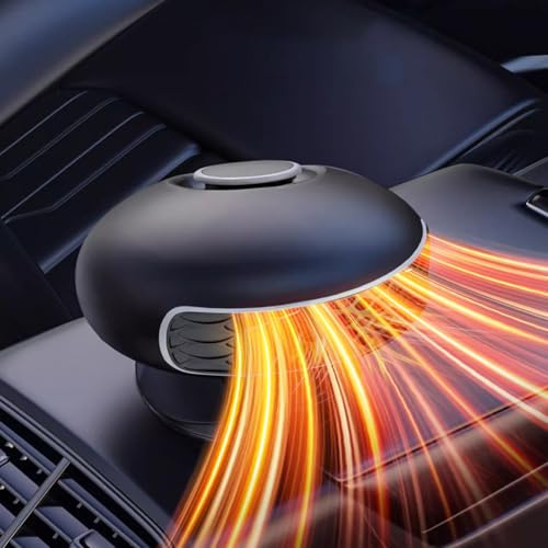 HDAJDWA Riscaldatore per Auto per Citroen ami AMI 2020-2023, Sbrinatore e Antinebbia per Parabrezza Auto Invernale, 2 in 1 Riscaldamento e Ventilatore, Rotazione a 360°,12V