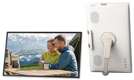KTC Monitor portátil Smart TV de 24,5 Pulgadas FHD Pantalla táctil Google EDLA Android 14,8 GB de RAM + 128 GB de Memoria CPU Octa-Core Cuatro Altavoces 5000 mAh A25Q5