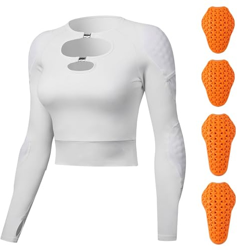 Coheritrix Top Blindado Para Motociclistas Mujer, Chaqueta De Moto Malla Para Verano, Chaqueta de Motociclista Corta, Abrigo Informal para Ciclismo Para Moto, Running Y Entrenamiento