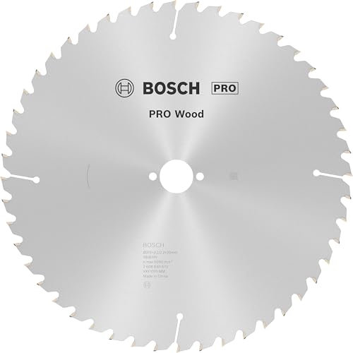 Bosch 1x PRO Wood Kreissägeblatt für Netz-Tischkreissägen (für Weichholz, Hartholz, Ø mm, Professional Zubehör Tischkreissäge)