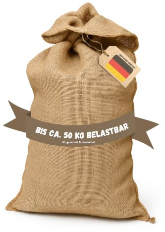 Samenshop24® 10 Stück, Premium Jutesäcke aus 100% Naturfaser, Neu, Größe 110cm x 60cm, strapazierfähig, ökologisch, Kartoffelsack, Aufbewahrung Lagerung für Obst/Gemüse, Winterschutz, Deko uvm.
