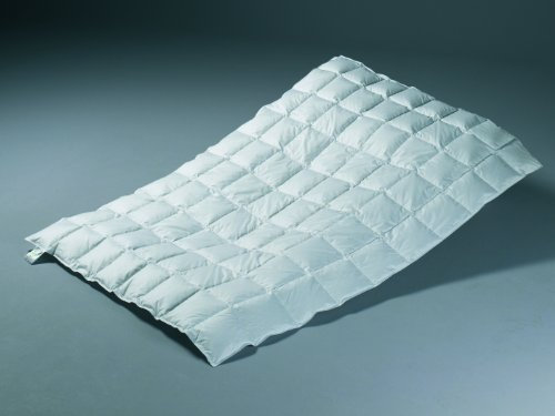 Daunendecke, Kassettendecke, Sommer leicht, 155x200 cm, 90% Daunen / 10% Federn (kanadisch), 400 gr.