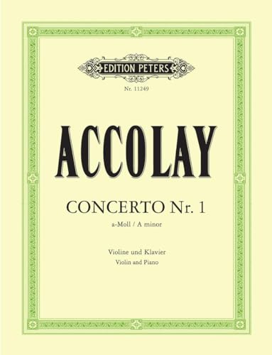 Concertino a-Moll: Für Violine und Streicher in der Ausgabe für Violine und Klavier (Edition Peters)