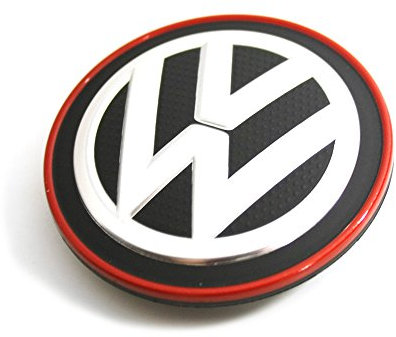 Recambio Original Volkswagen - Tapa Centro Rueda Llantas de Aleación (Borde Cromado/Rojo), 5G0601171BLYC