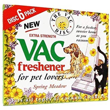 FIND A SPARE 1X Pack Vac 6 Fresheners Spring Meadow Extra Strength Powerful Scent For All Vacuum Hoover Handheld Bagless And Bagged Cleaners Pet Lovers