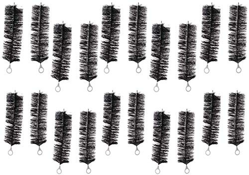 Tubayia 20 Stück Filterbürste Schwarz Koi Bürsten Teichbürste für Teichfilter