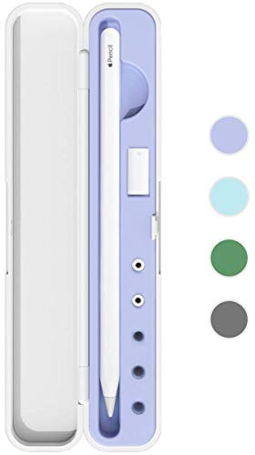 Meowster Étui pour Apple Pencil 2e génération et 1ère génération avec Couvercle – Étui de Transport pour Apple Pencil – Étui de Protection pour iPad – Accessoires pour Stylet Apple