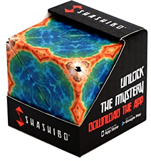 Shashibo Cube Anti Stress – Infinity Cube galardonado y Patentado con 36 Imanes de Tierras Raras – Cubo Infinito 3D Extraordinario – Se transforma en más de 100 Formas (Earth)